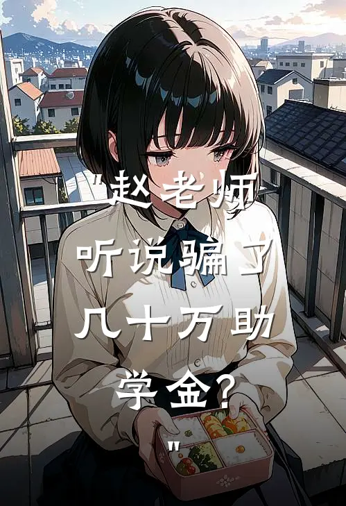 "赵老师,听说骗了几十万助学金?"