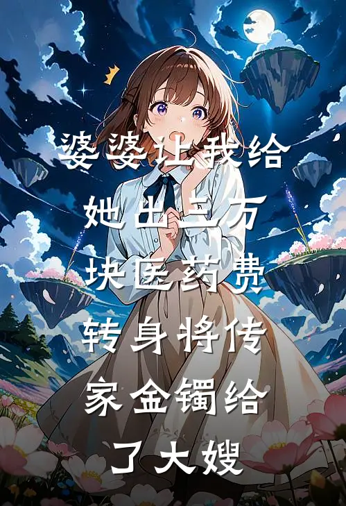 婆婆让我给她出三万块医药费，转身将传家金镯给了大嫂